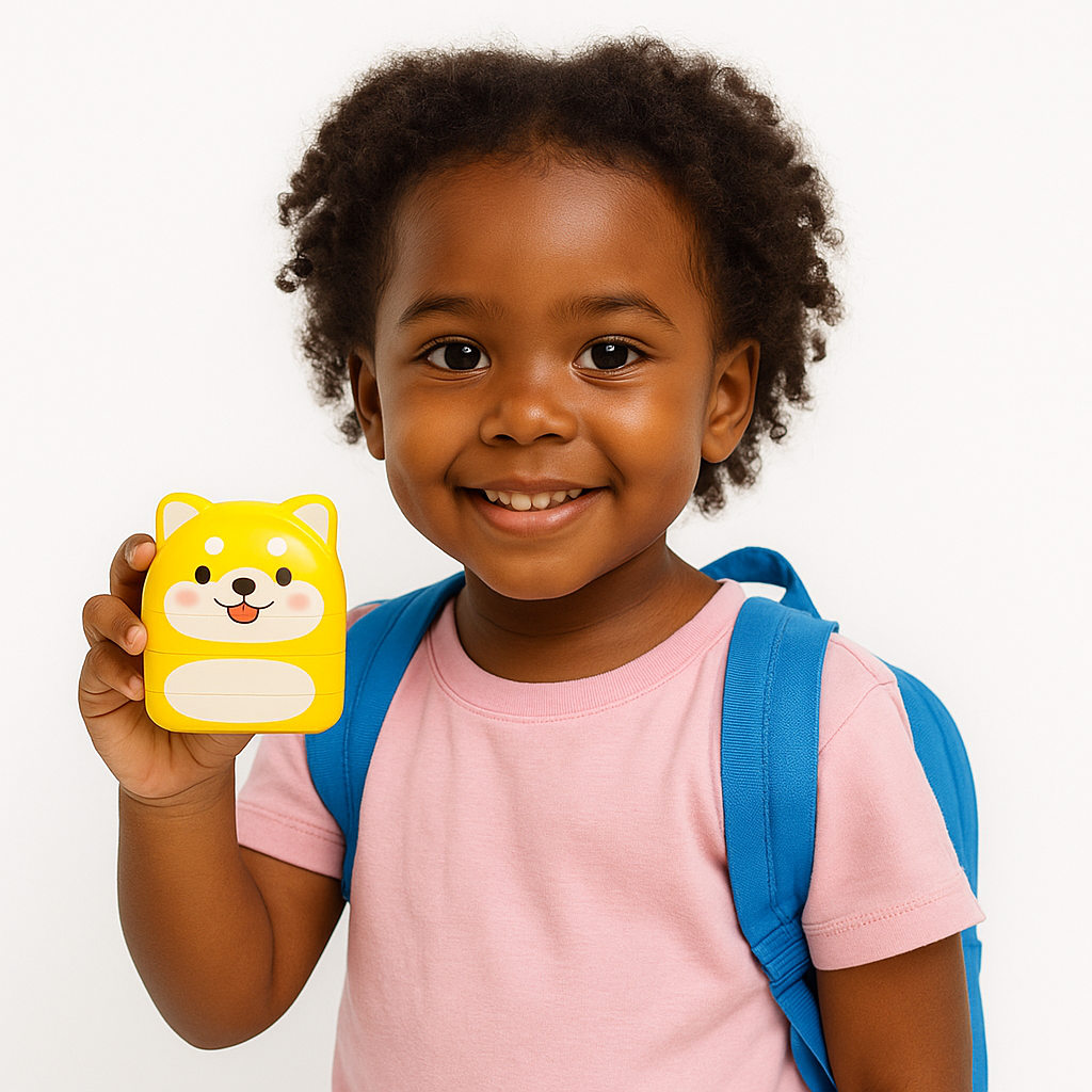 Carimbo Personalizado Animals Dual - Com tinta preta e branca