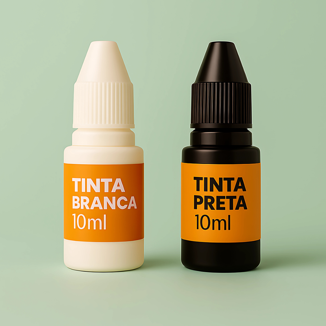 Recarga de tinta Branca e Preta