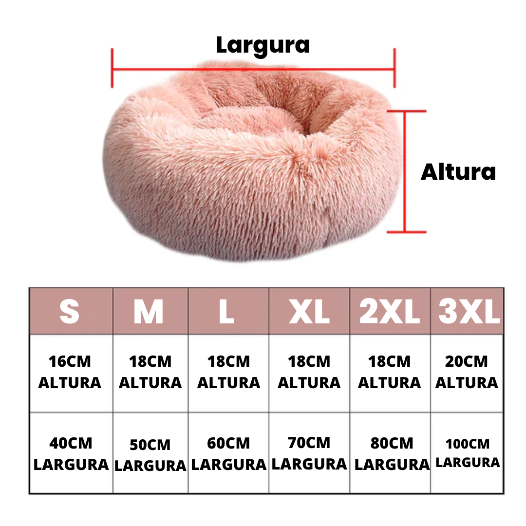 Cama Futon Redonda - Cama Redonda para Animais de Estimação
